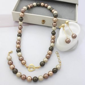 Juego con Pulsera Perla Nacarada
