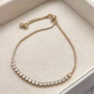 Pulsera tipo Strass Circones Oro Laminado