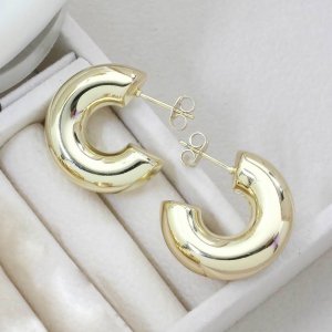 Arete de Aro Chunky Oro Laminado