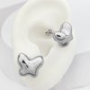 Arete Mariposa Chunky Baño de Rodio